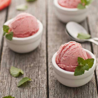 Strawberry & Mint Ice-Cream