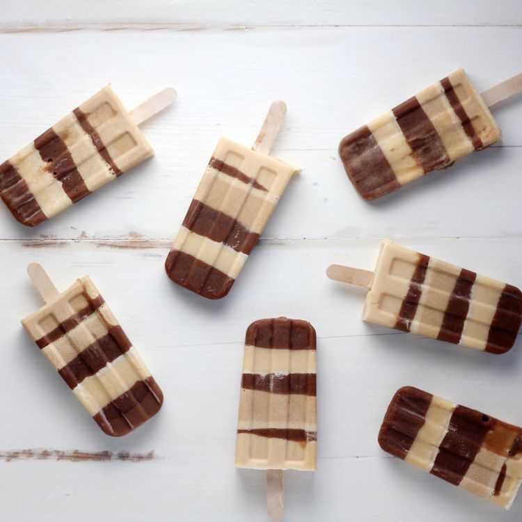 Peanut Butter Chocolate Ice Blocks